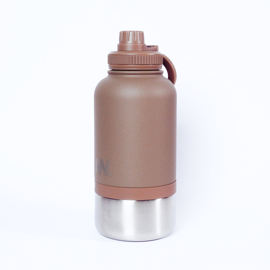 New Notion™ Premium 3-in-1 Water Bottle - Cool Brown
