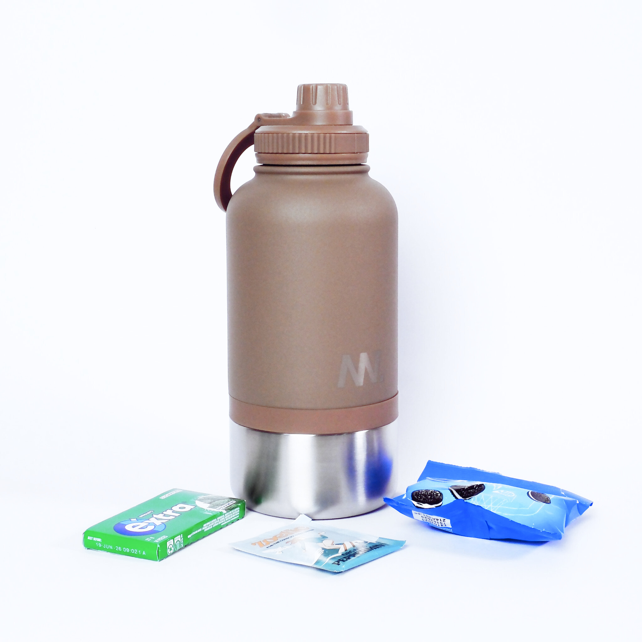 New Notion™ Premium 3-in-1 Water Bottle - Cool Brown