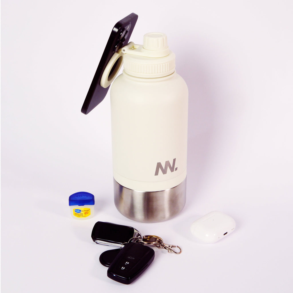 New Notion™ Premium 3-in-1 Water Bottle - Off-White