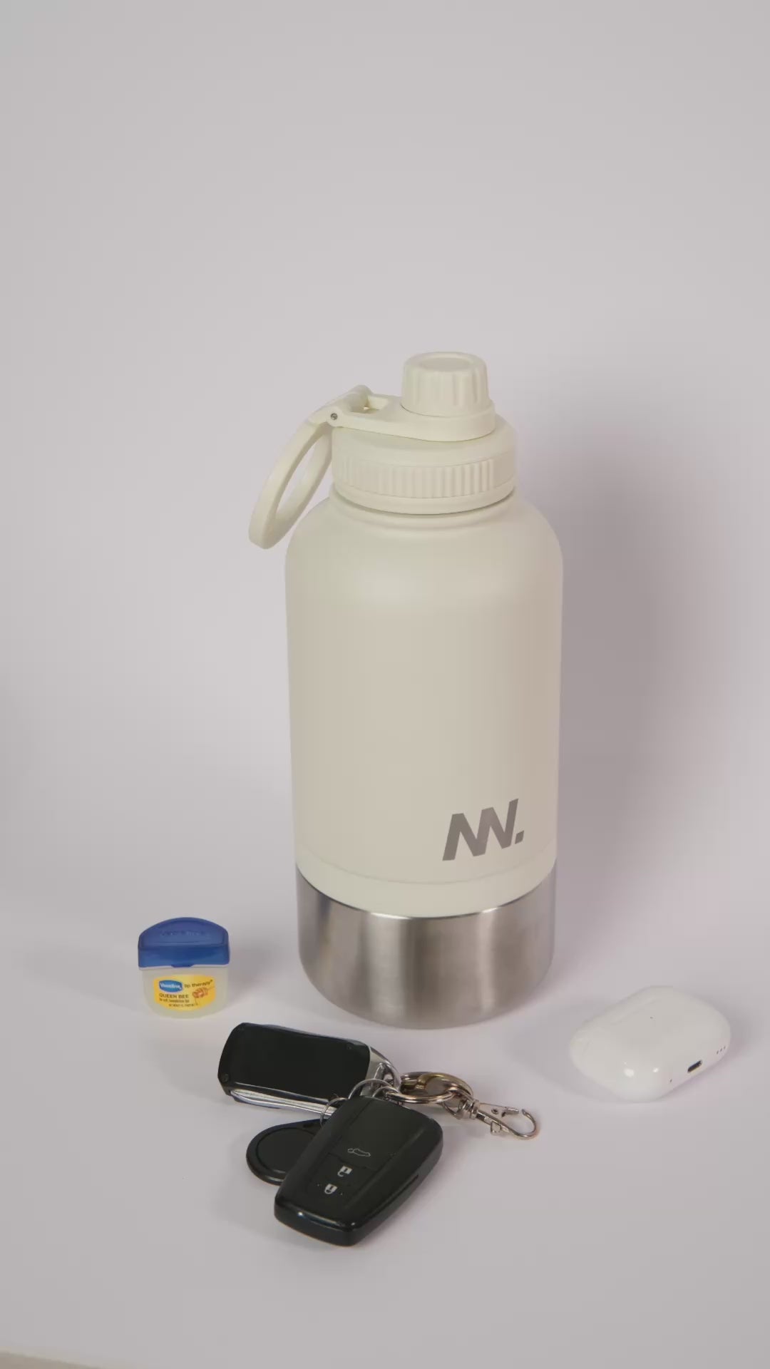New Notion™ Premium 3-in-1 Water Bottle - Off-White